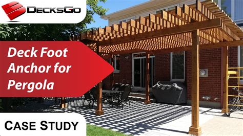 Building A Pergola On Paver Patio With Deck Foot Anchors YouTube