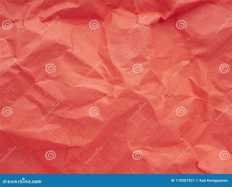 Red Crumpled Paper Texture Background Stock Image Image Of Paper