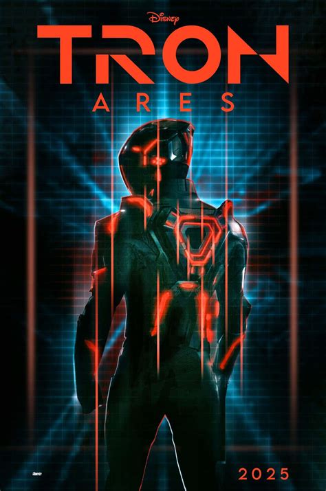 Simple teaser poster concept design for Tron: Ares (2025), created in