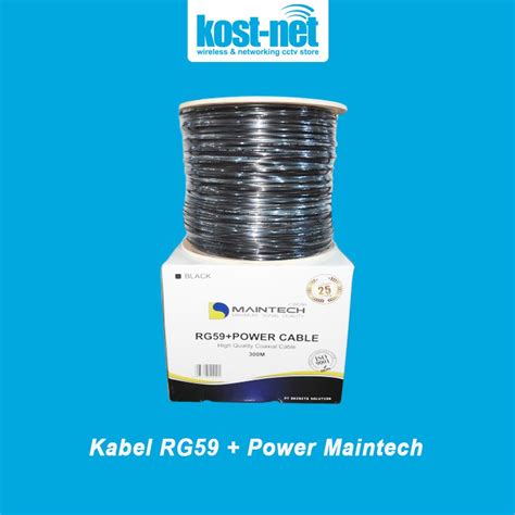 jual kabel cctv rg power  meter kabel coaxial shopee indonesia