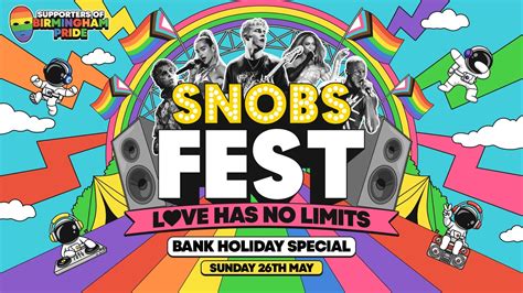 💛snobs Fest Bank Holiday Banger [tonight ]💥 26th May 🌈 Pride Special