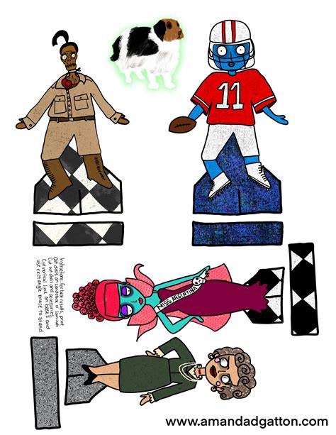 Author Amanda Gatton Free Diy Beetlejuice Paper Figurines