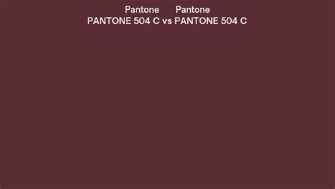 Pantone 504 C Vs Pantone 504 C Side By Side Comparison