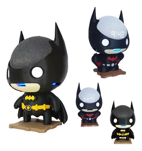 Suporte Tema Batman Para Alexa Echo Dot E Sem Rel Gio