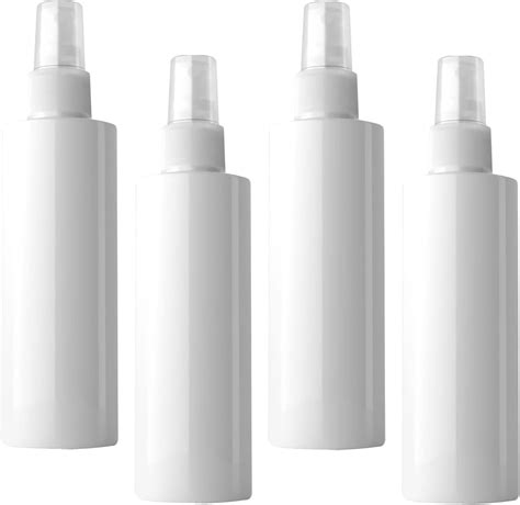 BPZXL 4 pièces 200ml Blanc flacons vaporisateurs vides en plastique de