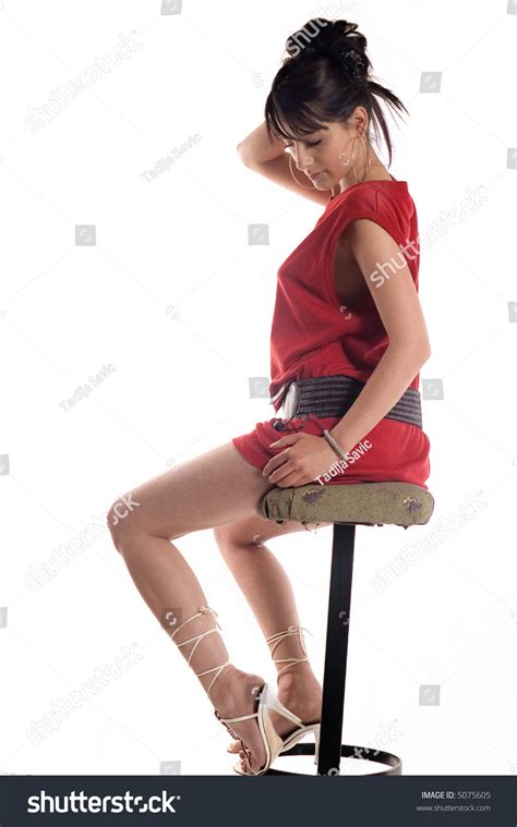 Hot Sexy Fit Brunette Lots Hair Stock Photo 5075605 Shutterstock