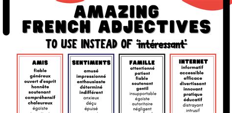 100 French Adjectives That Are More Interesting Than Intéressant Qualified German Teacher