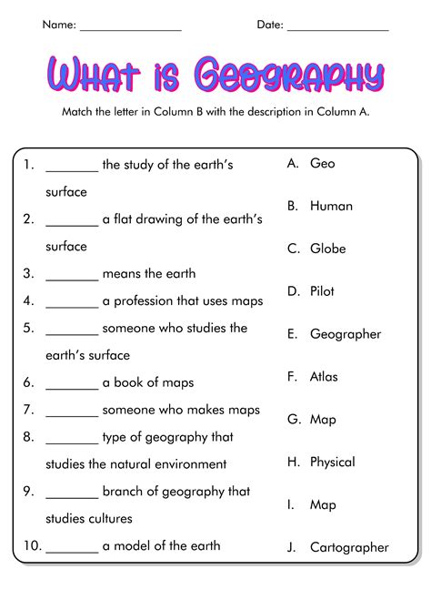 19 Five Themes Of Geography Worksheets - Free PDF at worksheeto.com