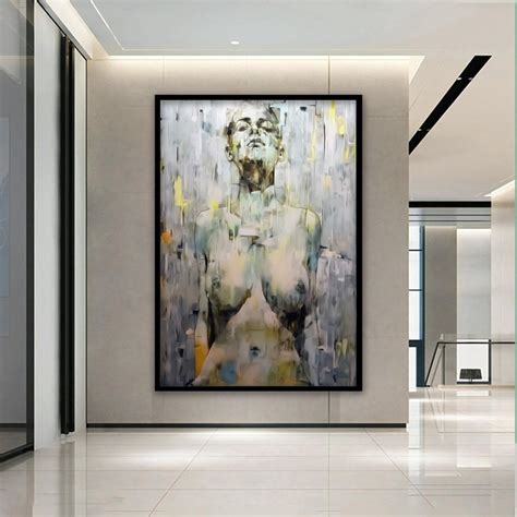 Female Body Naked Canvas Wall Art Woman Body Naked Wall Decor Minimalist Line Art Gift Nude