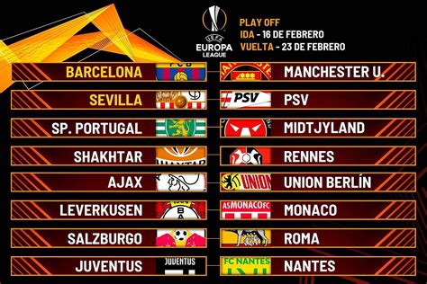 Europa League Partidos De Europa League Hoy De Febrero Horarios Y