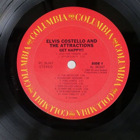 Yahoo オークション ELVIS COSTELLO THE ATTRACTIONS GET HAPPY CO