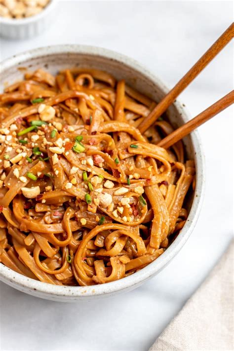 Minute Spicy Peanut Butter Noodles Eat With Clarity