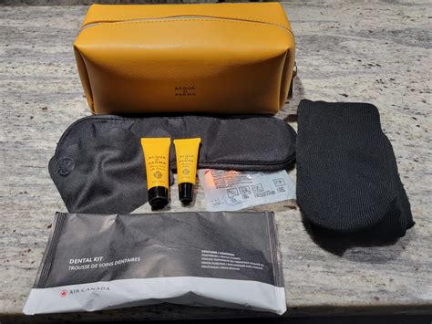Air Canada's New Acqua di Parma Amenity Kit - View from the Wing