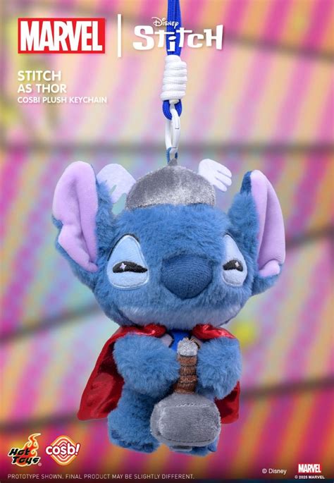 Hot Toys Cosbi 盲盒毛絨鎖匙扣系列 PPLU000N Marvel X 迪士尼 史迪仔系列 原盒6款不重複