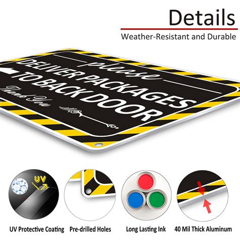 Delivery Signs For Packages M Meterxity 2 Pack Deliveries Sign With