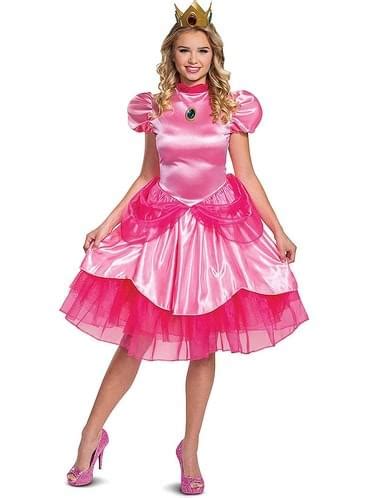 Deluxe Prinsesse Peach Kostume Til Kvinder Super Mario Bros Det