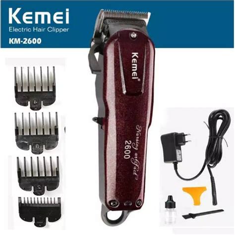 Jual Mesin Cukur Rambut Kemei Km Rechargeable Alat Potong Rambut