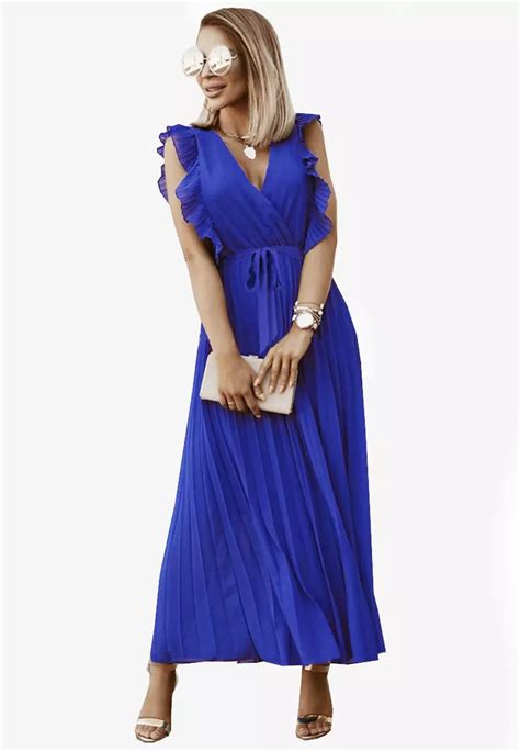 Buy Twenty Eight Shoes Vansa Fashion Chiffon Pleated Dress Vcw Pd216