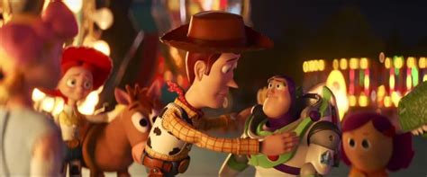 The Toy Story Characters Are Being Hugged By Each Other