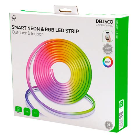 Deltaco Smart LED Strip m RGB 5m Dæmpbar 515 DKK