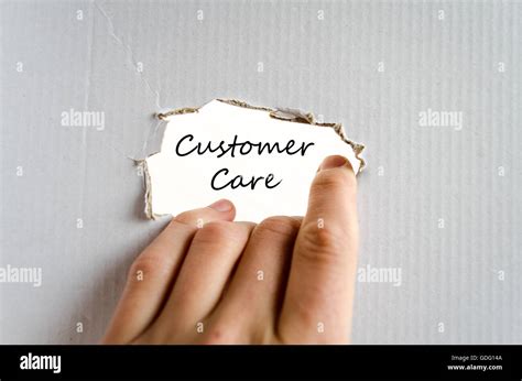 Customer Care Text Concept Isolated Over White Background Stock Photo