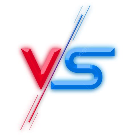 Red Vs Blue White Transparent, Vs Red And Blue Premium Png, Vs, Red And ...