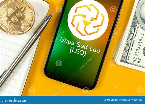 Unus Sed Leo Coin Symbol Trade With Cryptocurrency Digital And