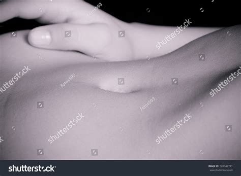 Naked Woman Belly Bw Stock Photo 128042741 Shutterstock