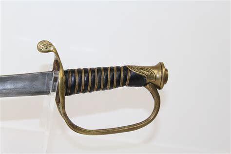 Antiqued Confederate Civil War Officers Sword Candr Antique 012