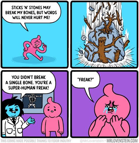 Sticks And Stones Mr Lovenstein Know Your Meme