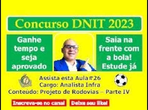 Aula 26 Concurso DNIT 2023 YouTube