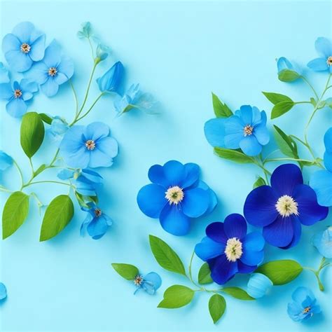 Premium Ai Image Lovely Spring Flowers And Leaves