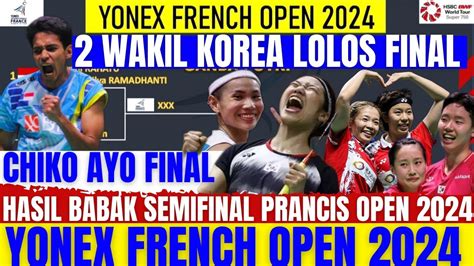 Hasil Semua Sektor Semifinal Yonex French Open Hari Ini Wakil