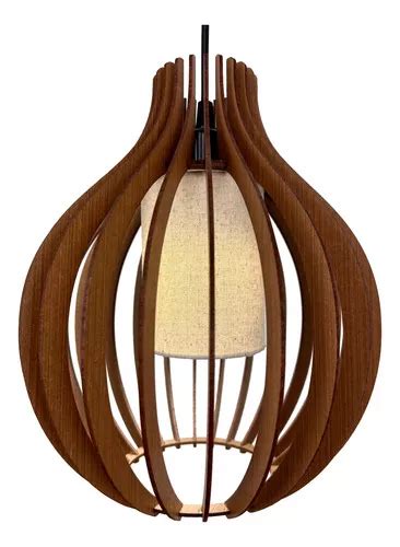 Lustre Pendente De Teto Grande Cm Moderno Sala Quarto Cor Marrom