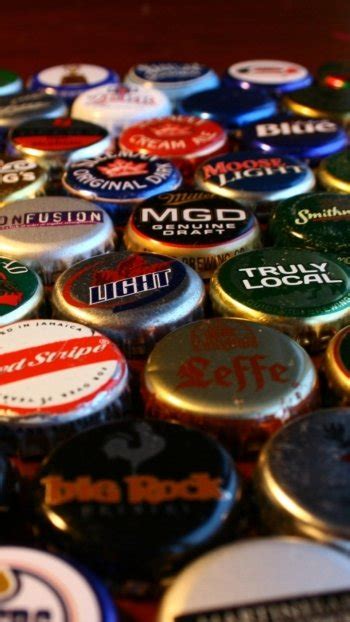 Beer Bottle Caps Phone Wallpapers