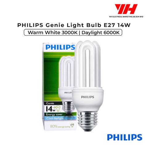 PHILIPS Genie Light Bulb 8W 11W 14W 18W E14 E27 3000K 6500K Warm