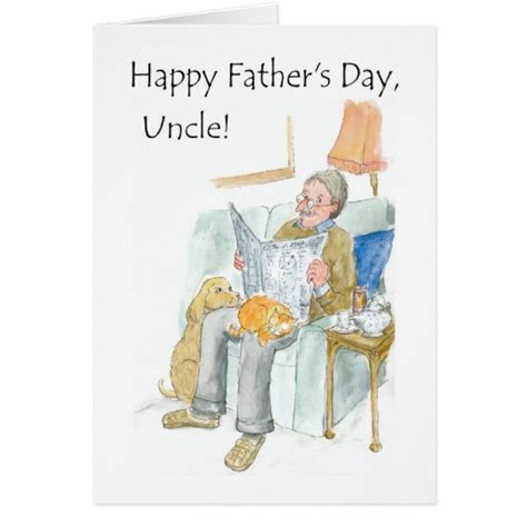 Fathers Day Card For An Uncle Zazzle