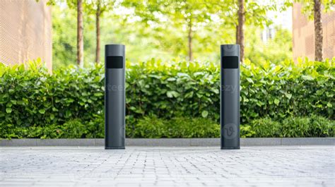 Modern Electric Vehicle Charging Station in Urban Setting 59900262