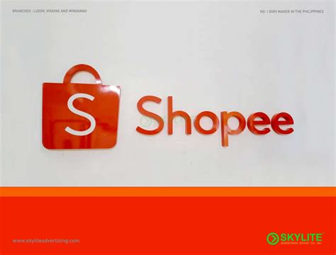 Shopee Company Lobby Signage Maker | Best Company Lobby Of Shopee Signage | Shopee Company Lobby ...