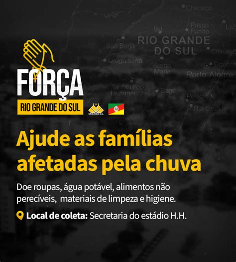 Solidariedade Entidades de Criciúma arrecadam doações para famílias do