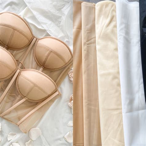 CORSET MESH Nude Corset Mesh Strong Black Corset Net Mesh No Stretch Corsetry Fabric Soft