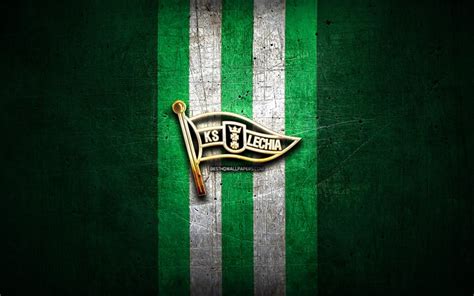 Download wallpapers Lechia Gdansk FC, golden logo, Ekstraklasa, green ...