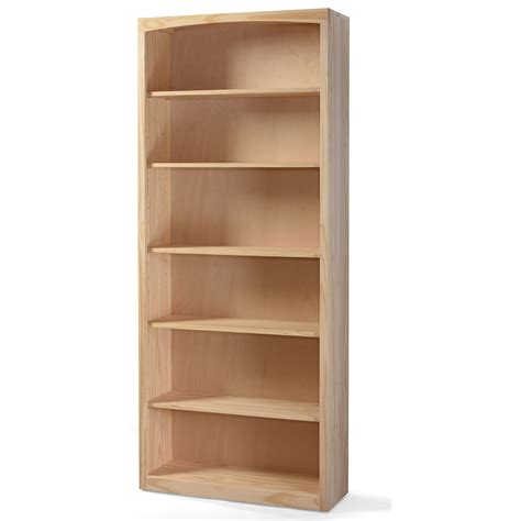 Archbold Furniture Pine Bookcases Customizable 36 X 84 Solid Pine ...