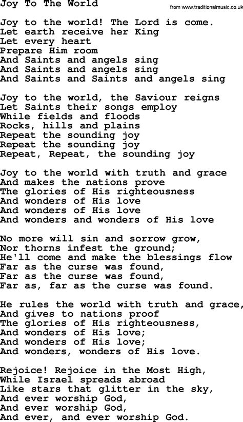 The Christmas Song Joy To The World 1