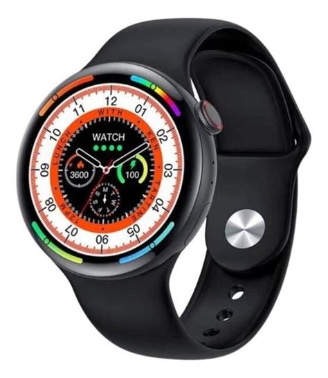 Rel Gio Smartwatch W Pro Preto Redondo Masculino Feminino Nfc W