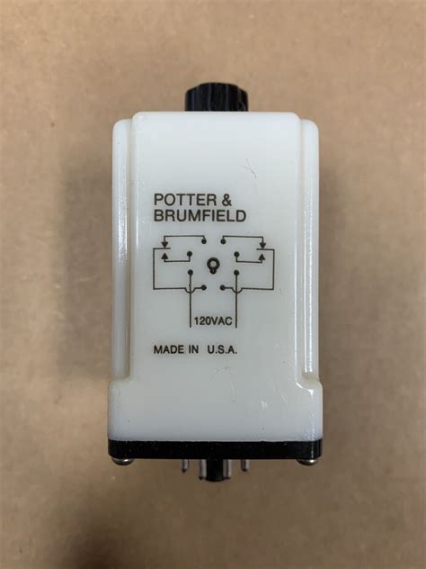 POTTER BRUNFIELD CHB 38 70003 Adj Time Delay Relay DPDT 1 To 180 Sec