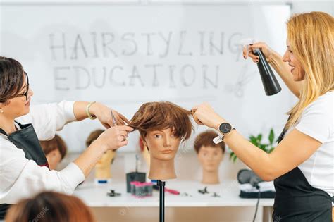 Premium Photo | Hairdresser Education Hairstyling Beginner Course