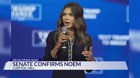 Senate confirms Noem as Trump's homeland security secretary