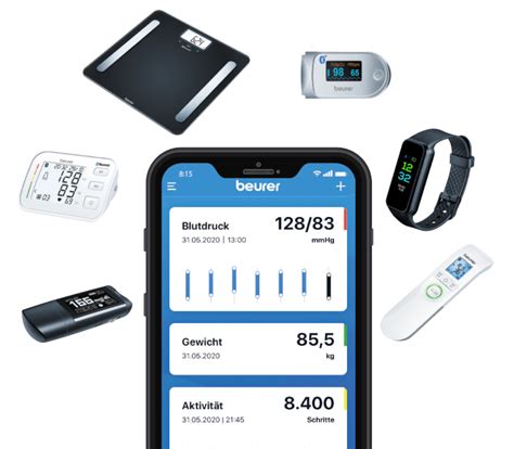 Ganzheitliches Gesundheitsmanagement mit der „beurer HealthManager Pro“ App
