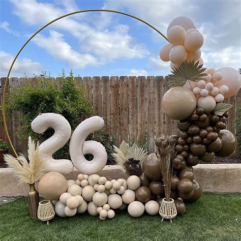 Buy Brown Balloons Garland Arch Kit Double Stuffed Nude Balloons Tan